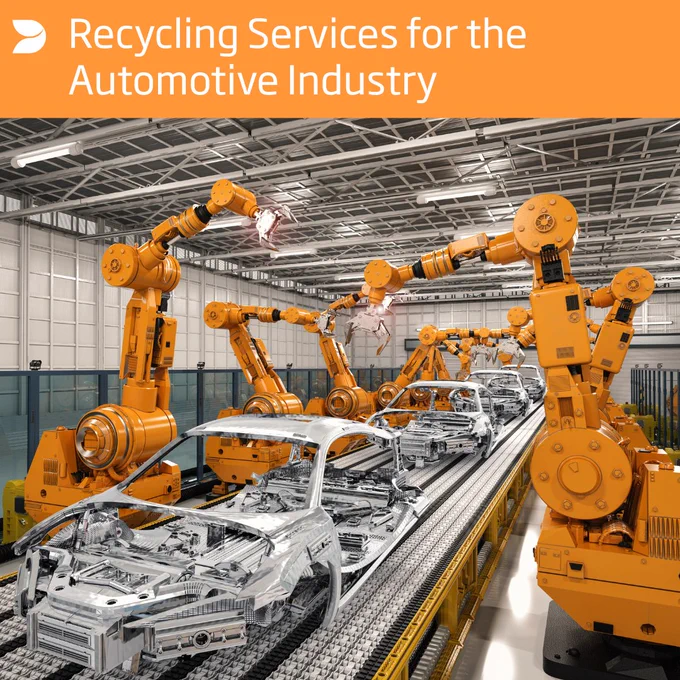 robots assembling cars in a factory 
