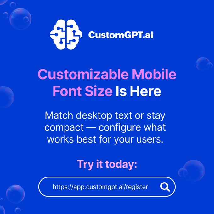 Customizable Mobile Font Size is here