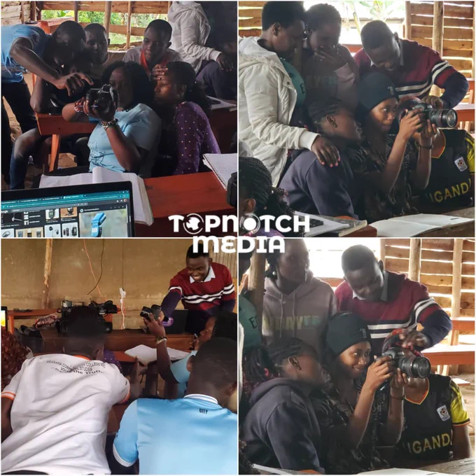 As part of its Corporate Social Responsibility (CSR), TopNotch Media & TV conducted a mentorship and training session with Journalism students at Mbarara Comprehensive College and Vocational Studies.

The activity focused on instilling professional working ethics, sharing real-world experiences from the media industry, and conducting practical sessions on camera handling and usage. 

Students engaged directly with industry-standard equipment, including the Nexcam, Sony 4K HD, and Canon 7D DSLR, gaining hands-on exposure that bridged classroom theory with field practice. 

The session aimed at empowering young journalists with both ethical values and practical skills to prepare them for the dynamic media landscape.