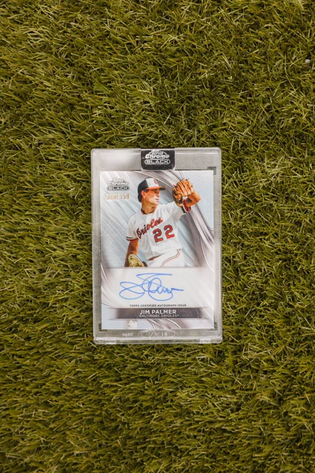 2024 Topps Chrome Black Autograph
Jim Palmer, Baltimore Orioles
(020/150)