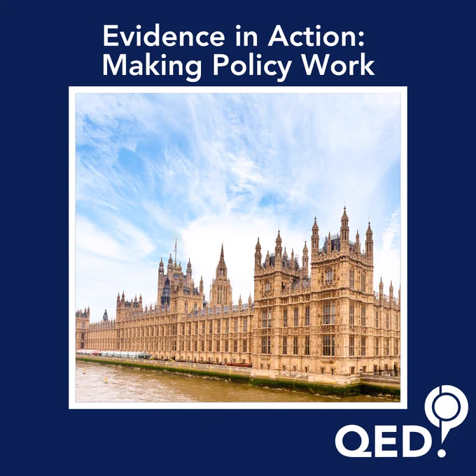 Panel title: Evidence in Action: Making Policy Work