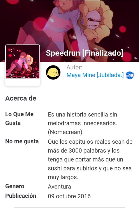 Este fanfic es Speedrun, de maya mine, me leí todo, desde los preguntas y respuestas de flowey hasta las wikis del fanfic, ¿Y que con todo esto?, como van a borrar amino en un rato esto se va a volver Lost media, y me estoy preguntando cómo contactar con la autora que probablemente hizo esto a sus 19 años mientras estaba en un sueño de alcohol y exitacion femenina, porque no quiero que una de mis historias favoritas se pierda, tal vez funcione la wayback machine, Pero no tengo fe 
Quisiera que me puedan ayudar con eso