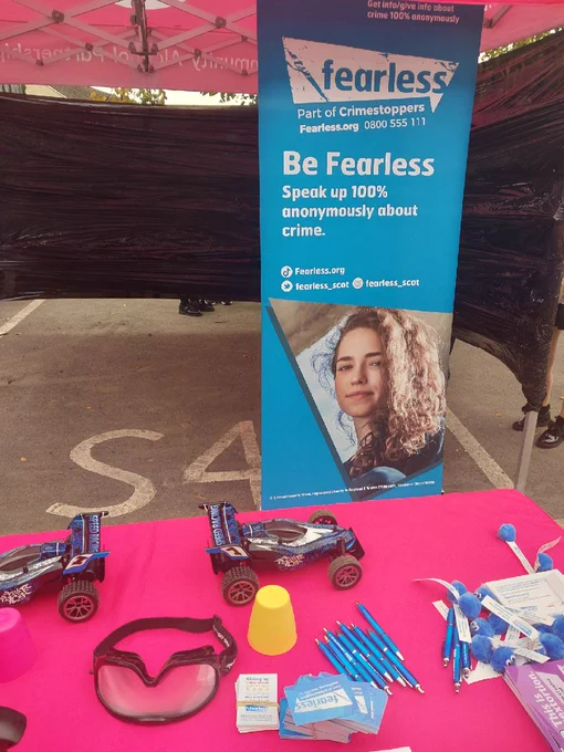 An advertising banner for Fearless