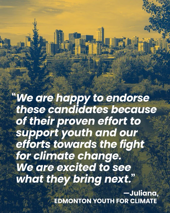 We are happy to endorse these candidates because of their proven effort to support youth and our efforts towards the fight for climate change. We are excited to see what they bring next.