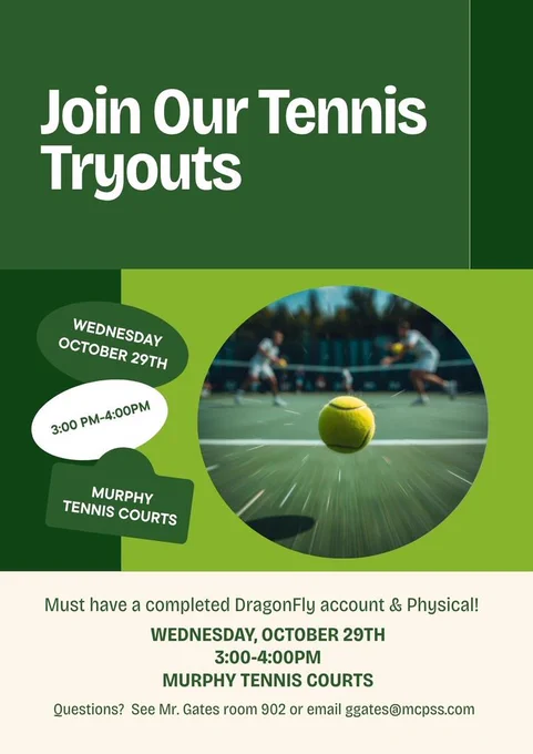 Tennis Team Tryouts