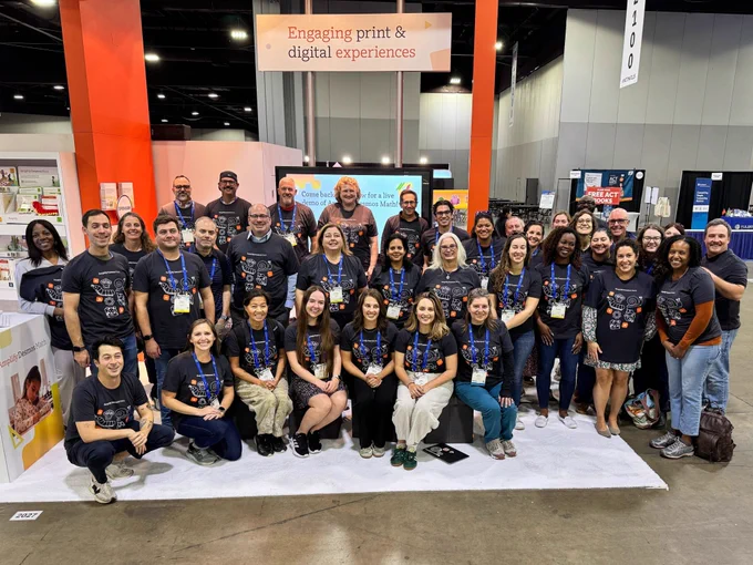 Amplify employee group photo at NCTM conference