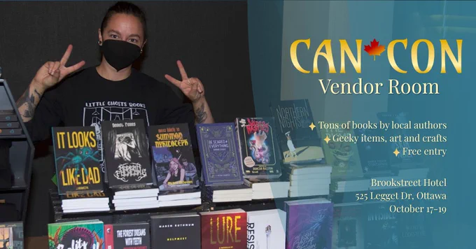cancon, a photo of the vendor room.
