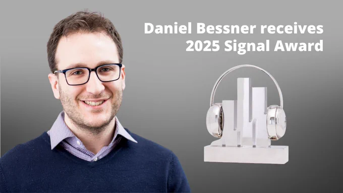 Daniel Bessner receives 2025 Signal Award