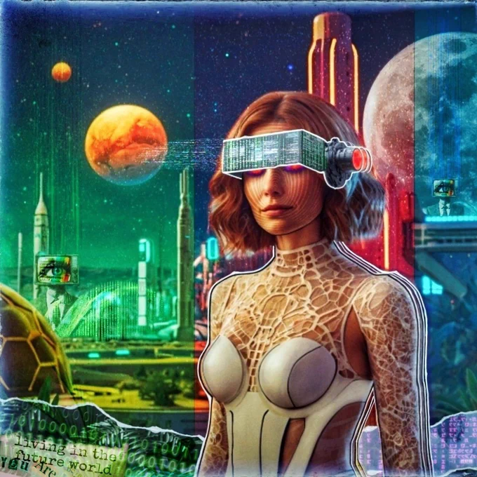 This isn't just a reflection of reality; it's an active new world being brought to life in the near future.
​Cosmic data and digital codes are merging as we break dimensional boundaries. It's the signature of the future's architect. Nothing is beyond imagination.