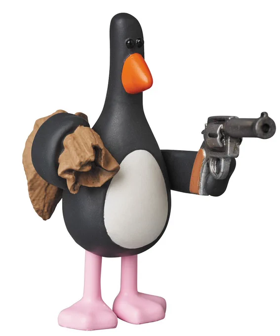 Feathers McGraw from Wallace and Gromit film The Wrong Trousers