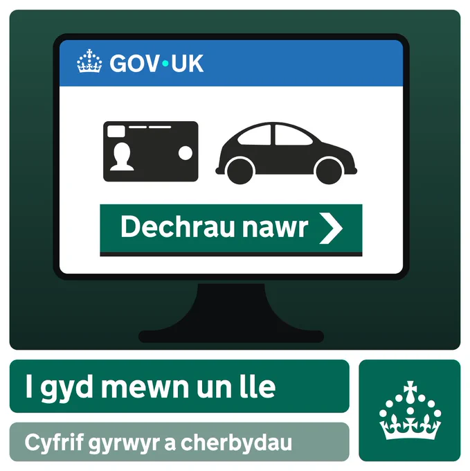 I gyd mewn un lle. Cyfrif gyrwyr a cherbydau.