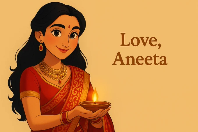 A perfect Diwali message of @aneetaprem