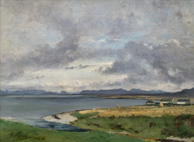 Village de Broaford, île de Skye
25 septembre 1882
Huile sur carton
Collection particulière
Cliché Pascal Tournaire