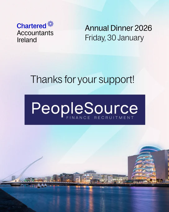 Thank you to PeopleSource for supporting the Chartered Accountants Ireland Annual Dinner 2026.
