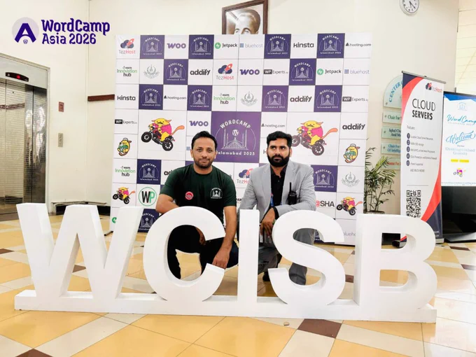 WordCamp Asia 2026 organizers at WordCamp Islamabad 2025