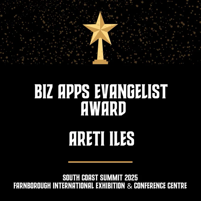 Social tile promoting Biz Apps Evangelist awards