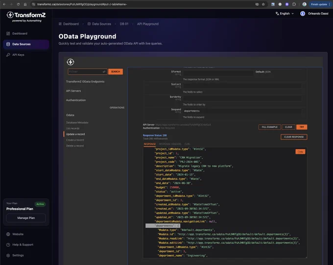 What I love about our team at @AutomathingHQ is that we never stop shipping, even right after a major release.

Titan (v2.0.0) was a big leap for @TransformZHQ: but we didn’t sit still.

Today, we’re excited to unveil Titan  (v2.1.0): a release focused on polish, security, and user experience.
It’s a reminder that real progress often happens between the big milestones.

Here’s what’s new:
- Passwordless Authentication: Log in with a magic link: faster, safer, and no passwords to remember.
- OData Playground (full release) : The Playground is officially out of beta. Explore and test your APIs like a pro.
- Relationship Exploration: See how your data connects directly inside the OData Playground using the $expand operator.
- Bug Fixes & UI Enhancements: Smoother responsive design, better input handling, FAQ improvements, and subtle touches that make a big difference.

Titan  is a refinement chapter: built quickly, collaboratively, and with care.

Because innovation doesn’t always have to