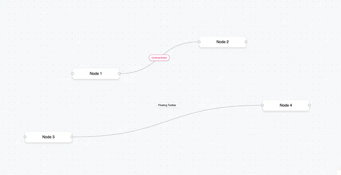 screenshot of React Flow edge toolbar example