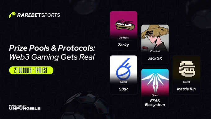 We’d dive into how prize pools and protocol-level incentives are redefining competition, ownership, and sustainability in Web3 gaming—where players, creators, and protocols all share in the upside.