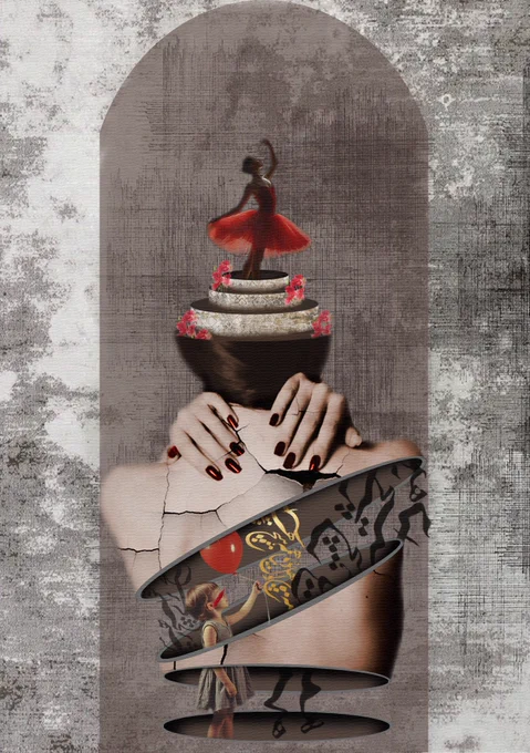 Title: “The Child Within”

Inside each of us lives a silent child — a fragment of our past, holding the echoes of pain, fear, and unspoken words.
She hides deep within, waiting for us to notice her… to listen.

For years, we learn to cover her voice with smiles and silence. But she never disappears — she waits patiently for the moment we dare to face our own shadows.

And when we finally open the cracks of our hearts and let her speak, something magical happens.
The child who once trembled in the dark begins to dance in the light.
Her pain turns into rhythm, her tears into color.
She grows, she blooms — and from within her rises the woman we were always meant to be: free, graceful, and alive.