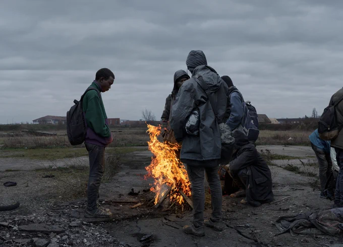 Luc Delahaye, A Fire, 2021.