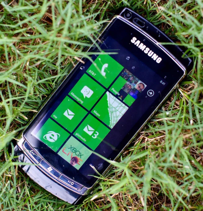 Windows Phone 7 on a samsung phone