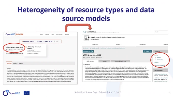 Screenshot of presentation