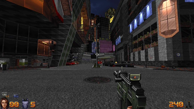 Screenshot from the game Ion Fury by Voidpoint/3D Realms (Nintendo Switch version)