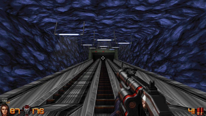 Screenshot from the game Ion Fury by Voidpoint/3D Realms (Nintendo Switch version)