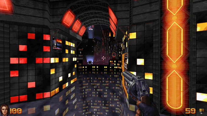 Screenshot from the game Ion Fury by Voidpoint/3D Realms (Nintendo Switch version)