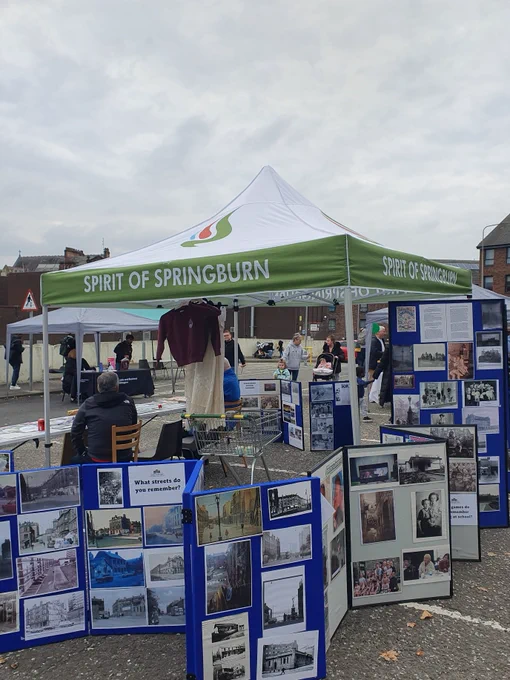 Stalls at the Springburn Community Festival
