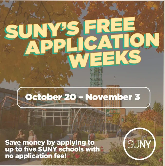 SUNY's FREE Application Weeks