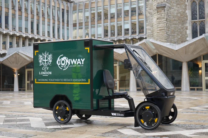 Photo of cargo bike.