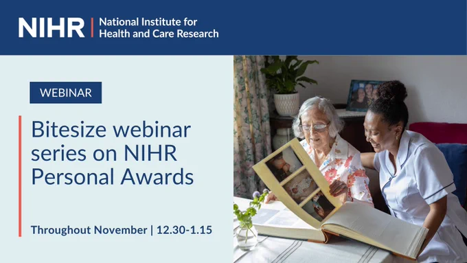 Bitesize webinar series on NIHR personal awards