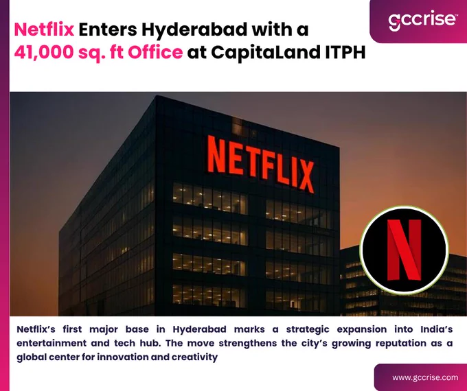 Netflix opens 41,000 sq. ft. office in Hyderabad’s HITECH City, expanding its India operations and boosting the city’s global tech hub status