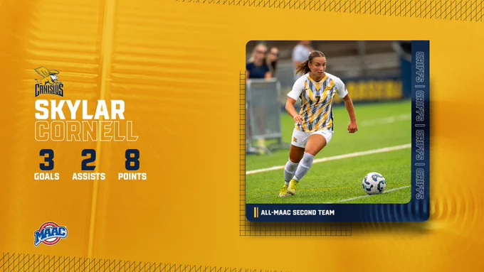 Skylar Cornell 
All-MAAC Second Team
3 goals
2 assists 
8 points
Griffs | Griffs | Griffs | Griffs 