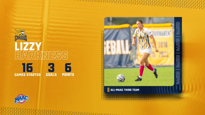 Lizzy Harkness 
All-MAAC Third Team
16 games started
3 goals 
6 points
Griffs | Griffs | Griffs | Griffs 