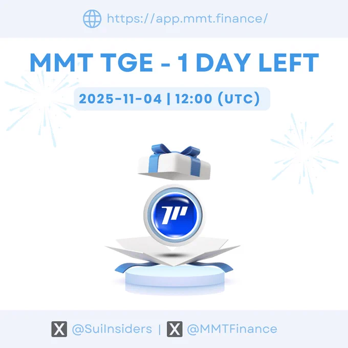 MMT TGE - 1 DAY LEFT ⏰

