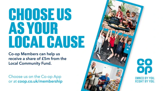 We are part of the @Coopuk Local Community Fund. Download the Co-op App, become a member and choose our cause, so we can receive a share of £5m.
https://coopapp.onelink.me/ftOk/xmqha0hb