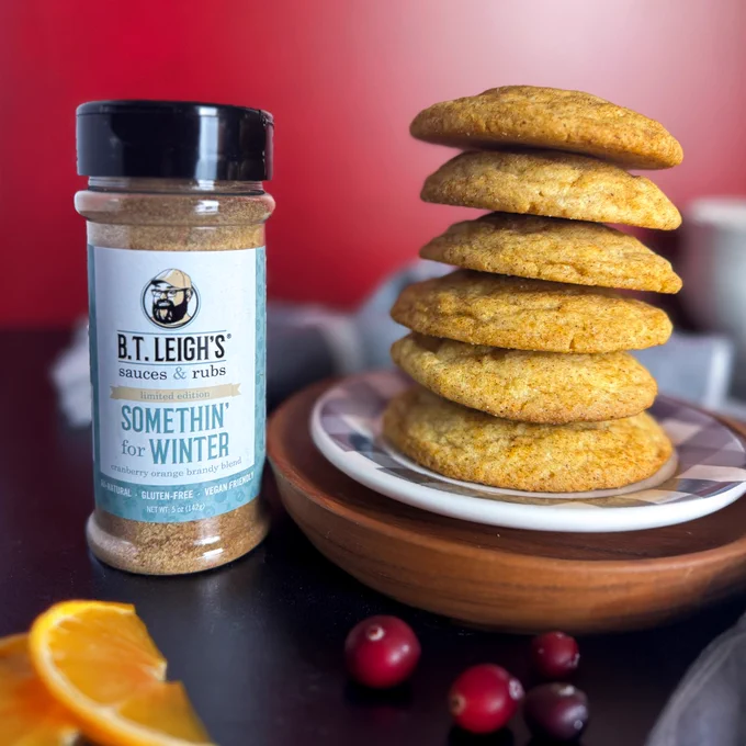 B.T. Leigh's Cranberry Orange Brandy Snickerdoodles