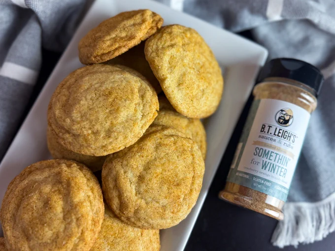 B.T. Leigh's Cranberry Orange Brandy Snickerdoodles