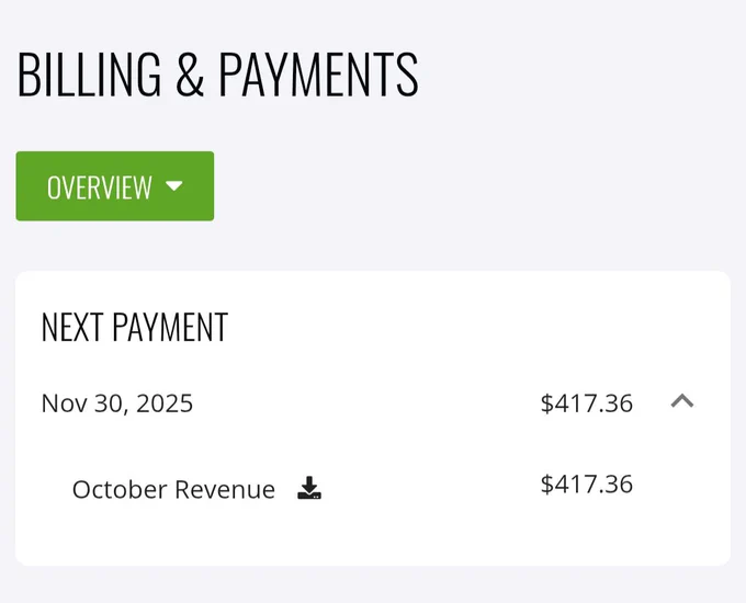 Ezoic October Payment