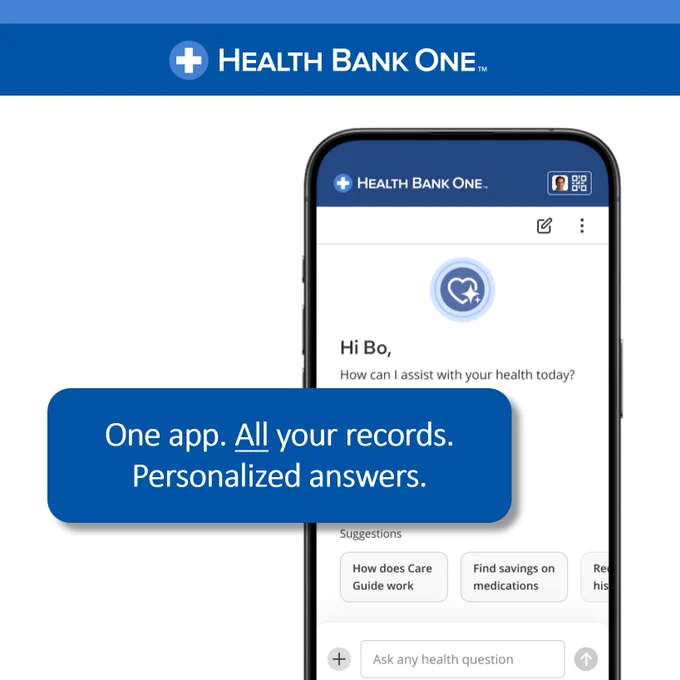 One app. All your medical records. Personalized answers. 