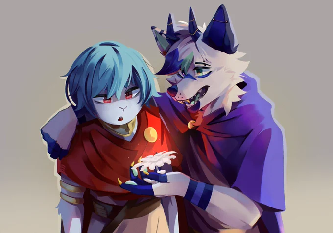 My oc and his fursona