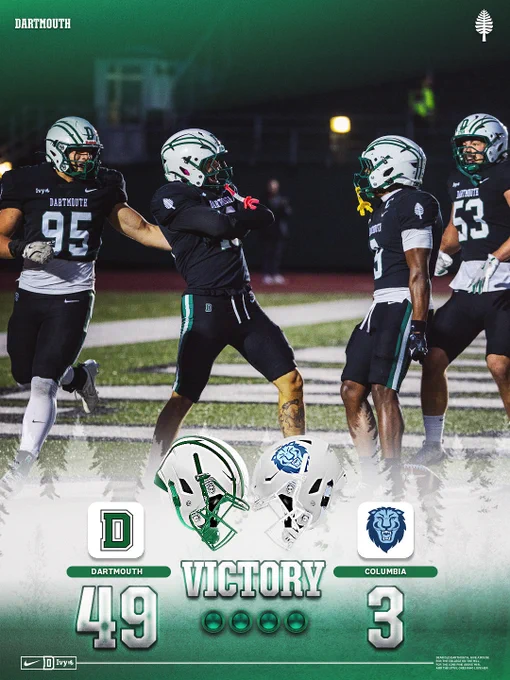49-3 win over Columbia