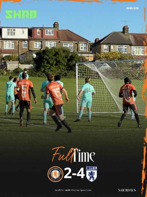 Full time lions 2 - 4 Worcester Park under 23s