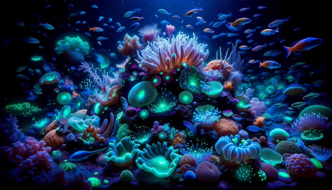 🎨 AI Art Prompt of the Day 🎨

"Bioluminescent underwater scene showcasing vibrant coral reef surrounded by diverse marine life, glowing, high detail, aquascape."

✨Reply with your favorite AI Art!

#ArtificialIntelligence #AIArtwork #AI