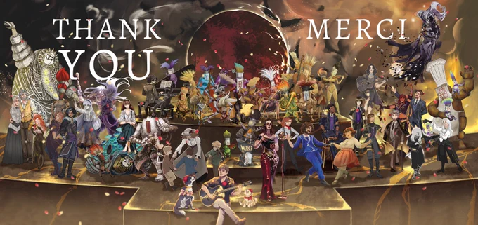 For those who came before.

This is our love letter to the game "Clair Obscur: Expedition 33." All the characters are drawn in various artistic styles on the same picture.
This game brought us together to create this canvas.