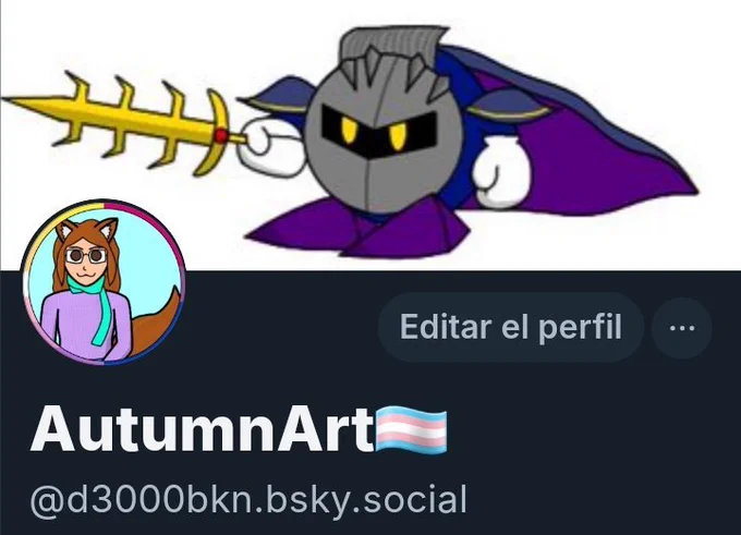 BlueSky profile: AutumnArt🏳️‍⚧️
handle: @d3000bkn.bsky.social