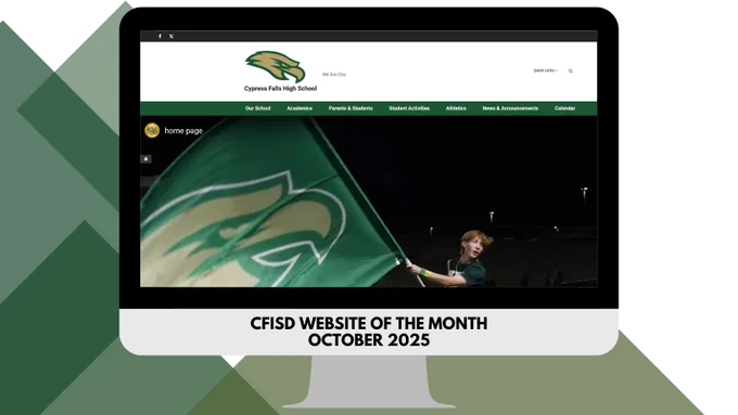 screenshot of the cypress falls website